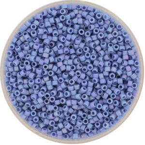 Miyuki Delica 11/0 DB2318 - Opaque Glazed Frosted Rainbow Soft Blue