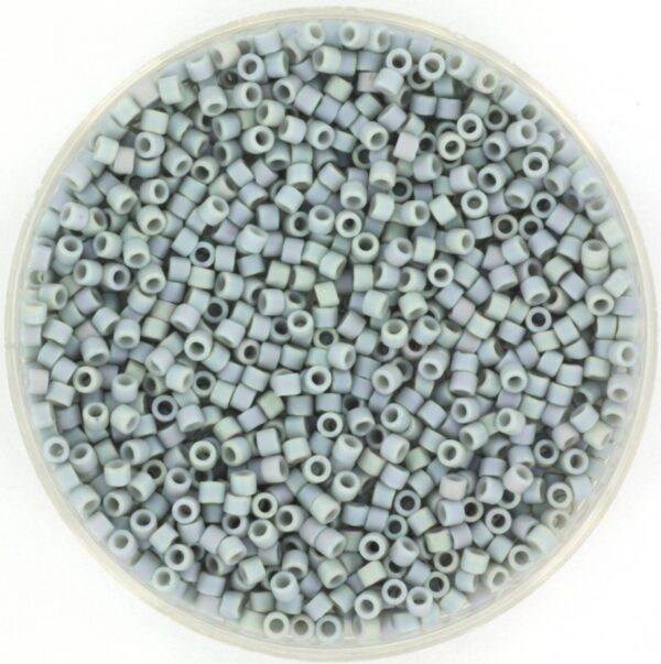 Miyuki Delica 11/0 DB2320 - Opaque Glazed Frosted Rainbow Cadet Grey