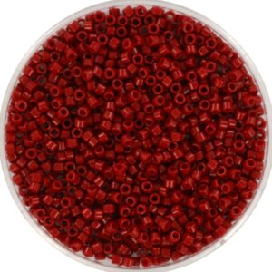 Miyuki Delica 11/0 DB2354 - Duracoat Opaque Dyed Garnet Red