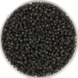 Miyuki Delica 11/0 DB2368 - Duracoat Opaque Dyed Charcoal Grey
