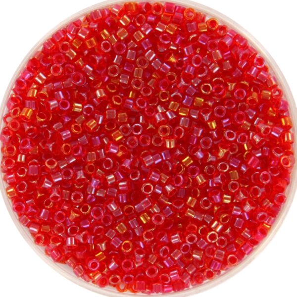 Miyuki Delica 11/0 DB2374 - Fancy Lined Scarlet