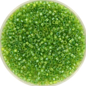 Miyuki Delica 11/0 DB2376 - Fancy Lined Chartreuse