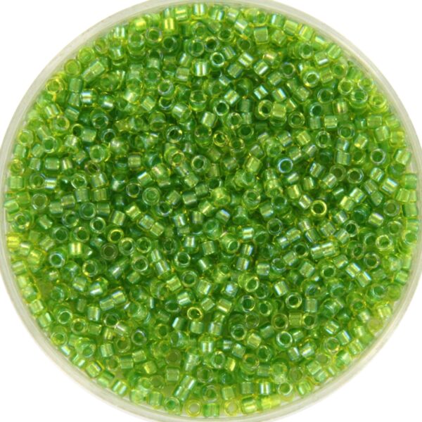Miyuki Delica 11/0 DB2376 - Fancy Lined Chartreuse