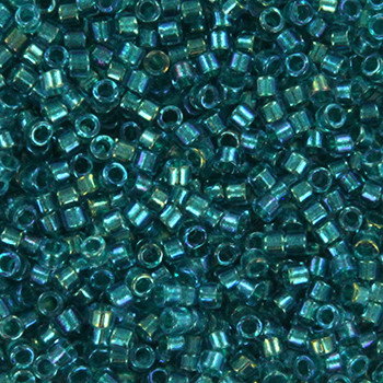 Miyuki Delica 11/0 DB2380 - Fancy Lined Teal - imagine 2