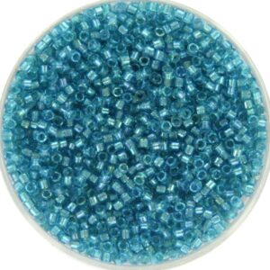 Miyuki Delica 11/0 DB2382 - Fancy Lined Aqua