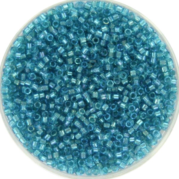 Miyuki Delica 11/0 DB2382 - Fancy Lined Aqua
