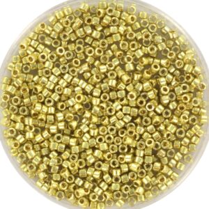 Miyuki Delica 11/0 DB2502 - Duracoat Galvanized Pale Soft Gold