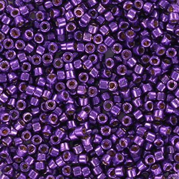 Miyuki Delica 11/0 DB2508 - Duracoat Galvanized Purple Orchid - imagine 2