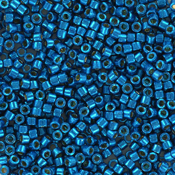 Miyuki Delica 11/0 DB2514 - Duracoat Galvanized Dark Capri Blue - imagine 2