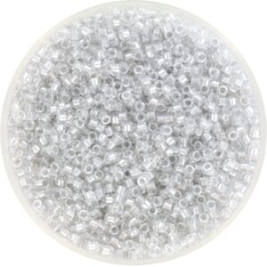 Miyuki Delica 11/0 DB0271 - Sparkling Silver Gray Lined Crystal