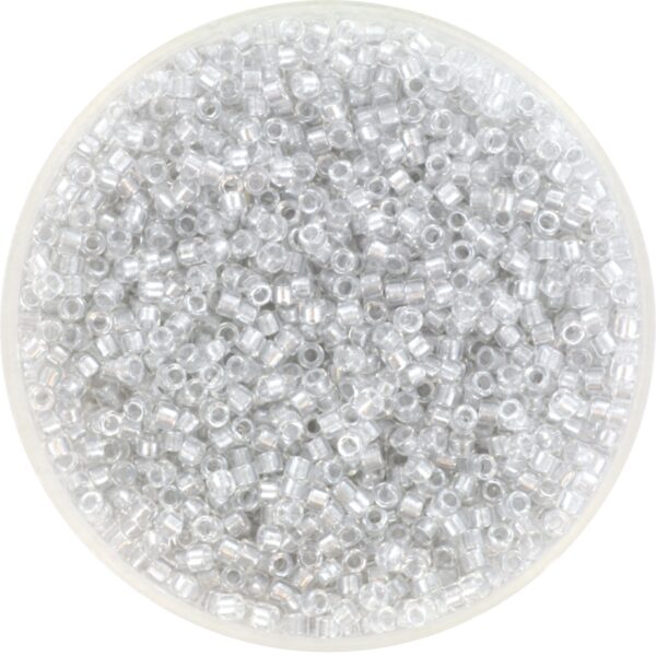 Miyuki Delica 11/0 DB0271 - Sparkling Silver Gray Lined Crystal