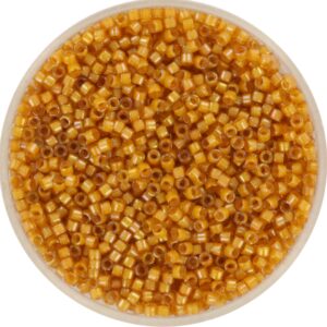 Miyuki Delica 11/0 DB0272 - Golden Rod Lined Topaz AB