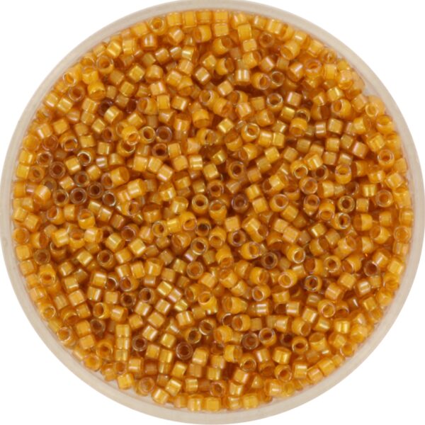 Miyuki Delica 11/0 DB0272 - Golden Rod Lined Topaz AB