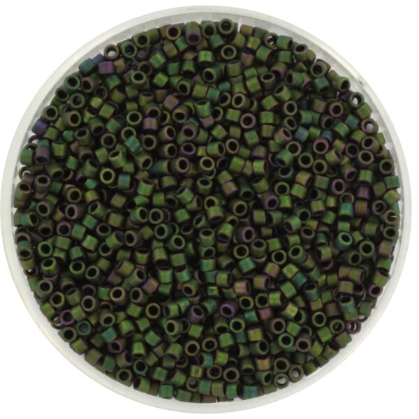 Miyuki Delica 11/0 DB0327 - Metallic Matte Iris Dark Green