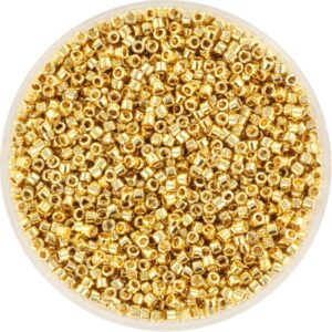 Miyuki Delica 11/0 DB0034 - 24kt Gold Light Plated