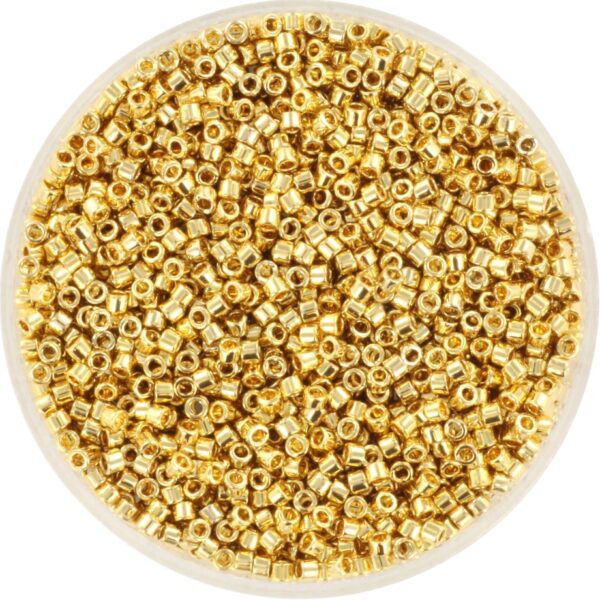 Miyuki Delica 11/0 DB0034 - 24kt Gold Light Plated