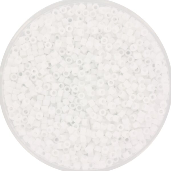 Miyuki Delica 11/0 DB0351 - Opaque Matte AB White