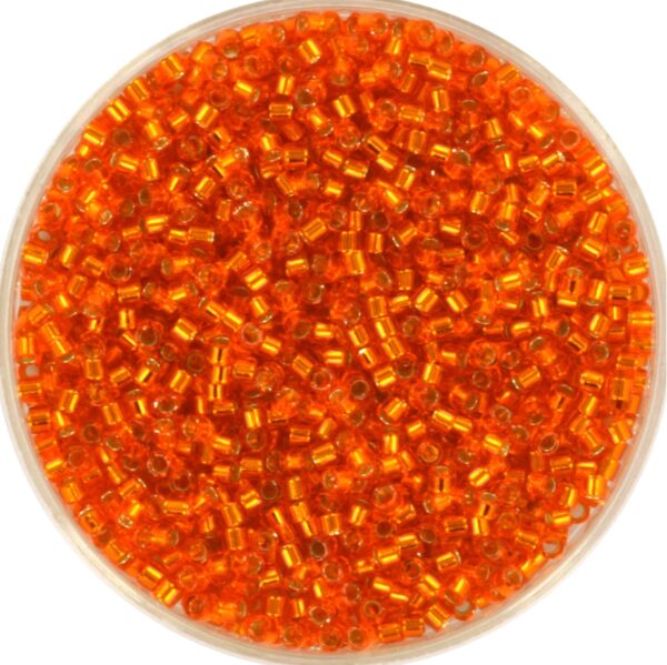 Miyuki Delica 11/0 DB0045 - Silverlined Orange