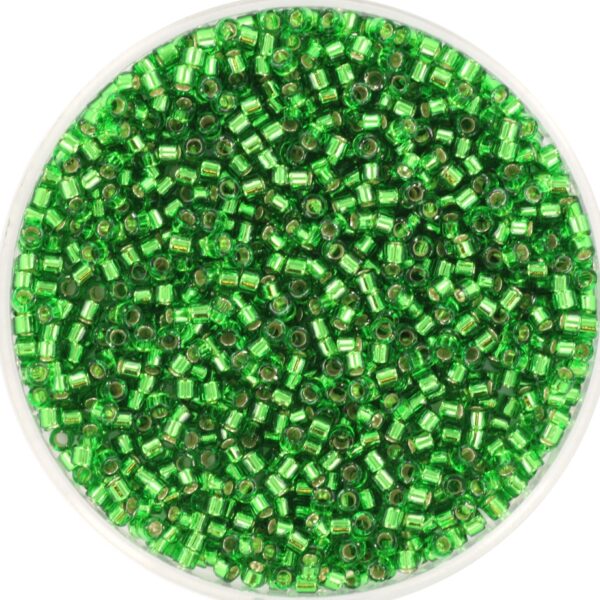 Miyuki Delica 11/0 DB0046 - Silverlined Green