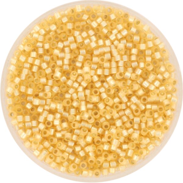 Miyuki Delica 11/0 DB0621 - Silverlined Dyed Light Apricot Alabaster