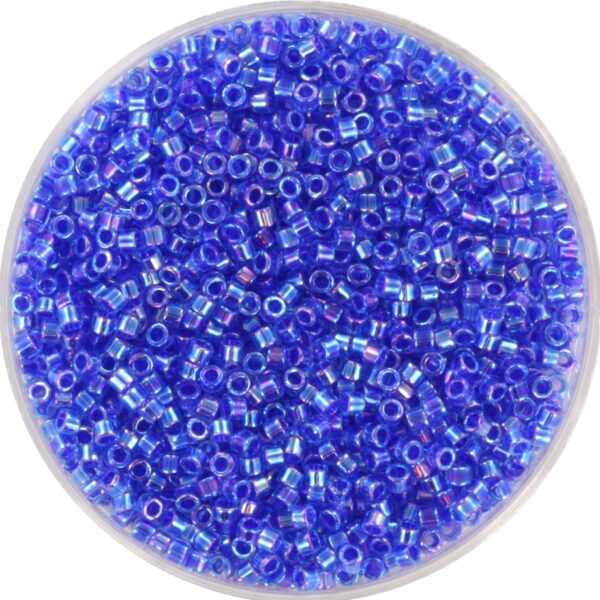 Miyuki Delica 11/0 DB0063 - Lined AB Cobalt Sapphire