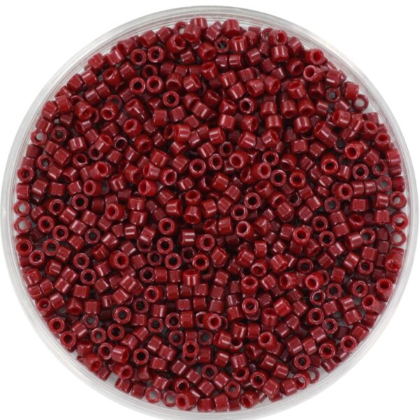 Miyuki Delica 11/0 DB0654 - Opaque Dyed Maroon