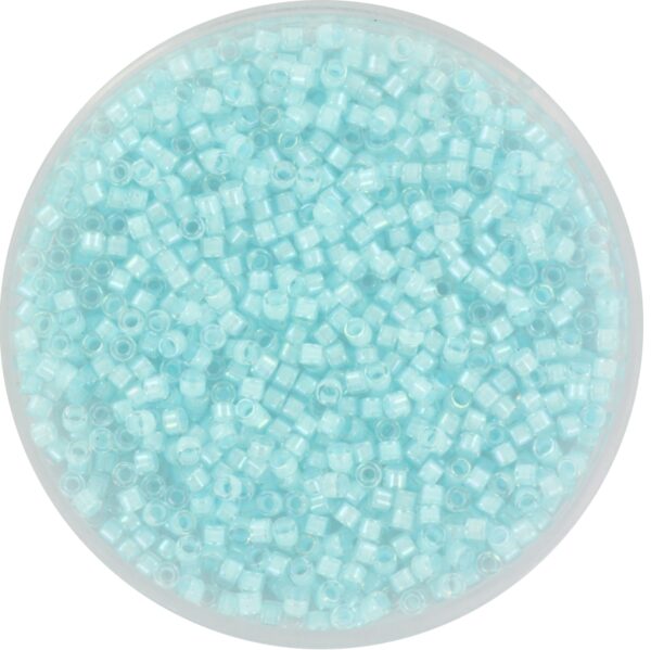 Miyuki Delica 11/0 DB0078 - Lined Luster Crystal Aqua Mist