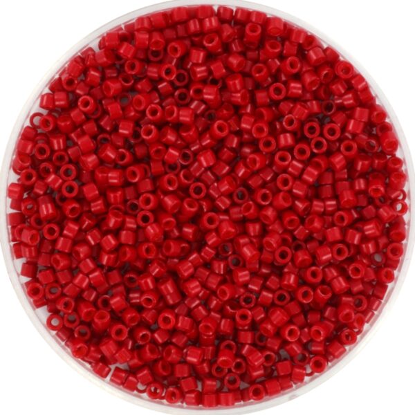 Miyuki Delica 11/0 DB0791 - Opaque Dyed SF Bright Red
