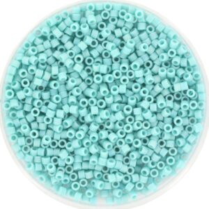 Miyuki Delica 11/0 DB0878 - Opaque Matte AB Turquoise Green