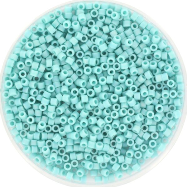 Miyuki Delica 11/0 DB0878 - Opaque Matte AB Turquoise Green