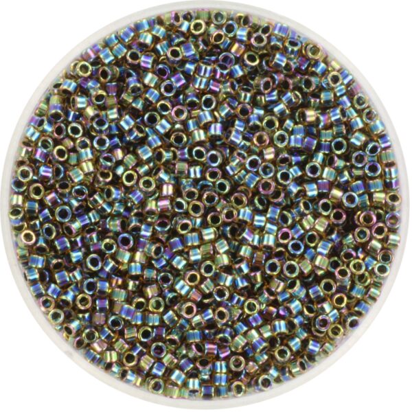 Miyuki Delica 11/0 DB0089 - Blue Lined AB Light Topaz