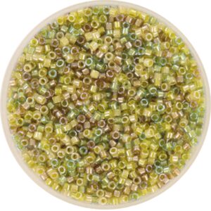 Miyuki Delica 11/0 DB0989 - Sparkling Lined Green Forest