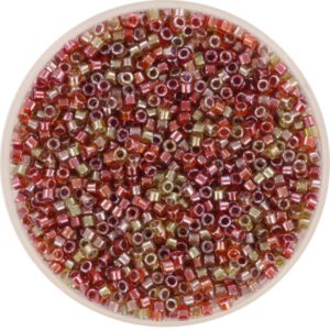 Miyuki Delica 11/0 DB0990 - Sparkling Lined Cranberry Harvest