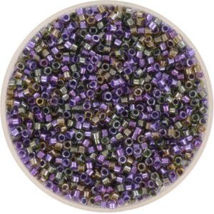 Miyuki Delica 11/0 DB0991 - Sparkling Lined Violet Dusk Mix