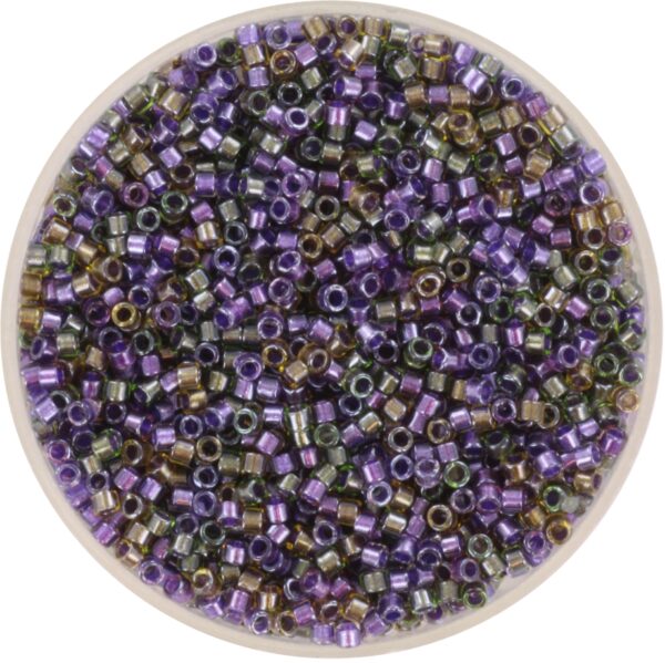 Miyuki Delica 11/0 DB0991 - Sparkling Lined Violet Dusk Mix
