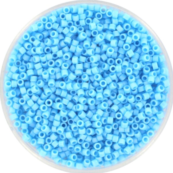 Miyuki Delica 11/0 DB0879 - Opaque Matte AB Turquoise Blue