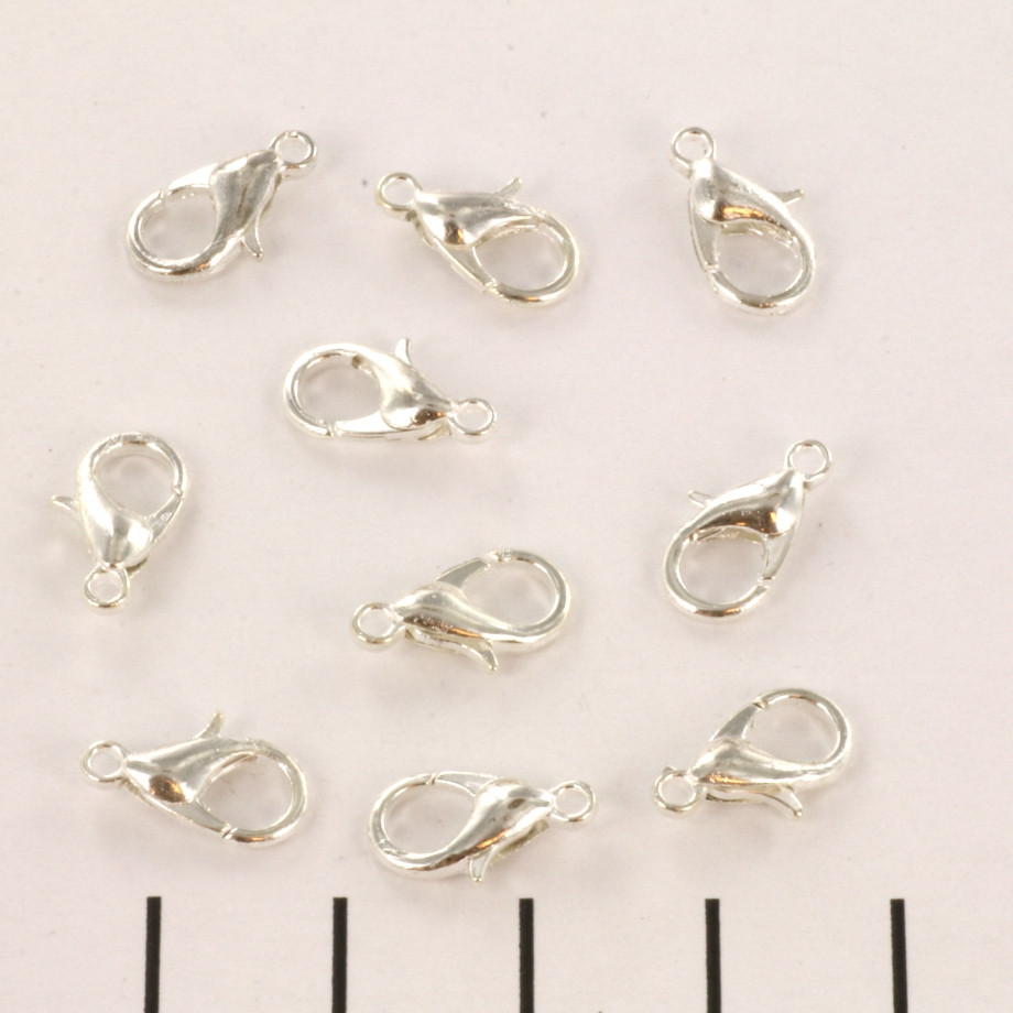 Inchizatoare tip carabina extrarezistenta, argintiu deschis, 12 mm, set