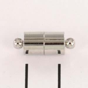 Inchizatoare magnetica, rezistenta, argintie, 18 x 7 mm, set