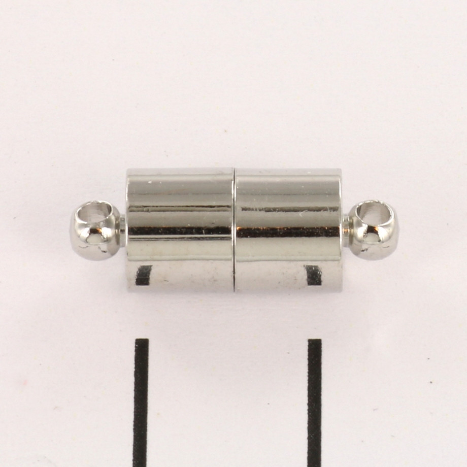 Inchizatoare magnetica, rezistenta, argintie, 18 x 7 mm, set