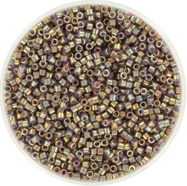 Miyuki Delica 11/0 DB1011 - Metallic Iris Dusty MauveGold