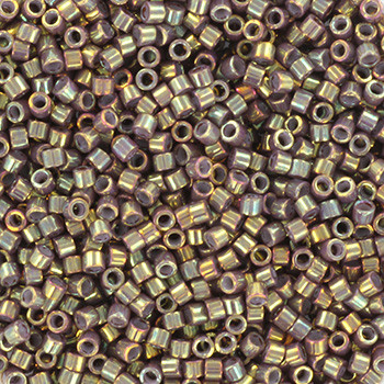 Miyuki Delica 11/0 DB1011 - Metallic Iris Dusty MauveGold - imagine 2