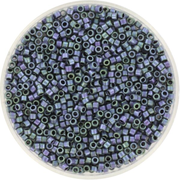 Miyuki Delica 11/0 DB1052 - Metallic Matte Iris Blueberry Gold