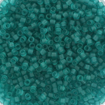 Miyuki Delica 11/0 DB1268 - Transparant Matte Caribbean Teal - imagine 2