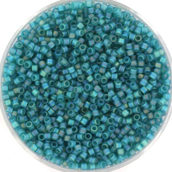 Miyuki Delica 11/0 DB1283 - Transparant Matte AB Caribbean Teal