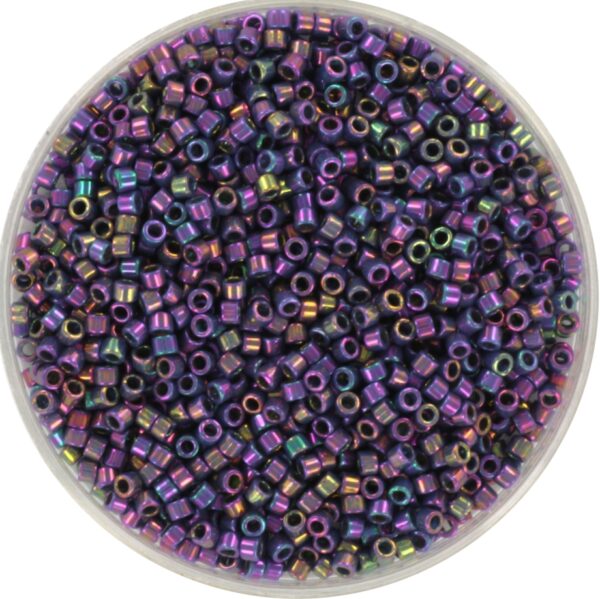 Miyuki Delica 11/0 DB0134 - Opaque Luster Purple Gray Rainbow