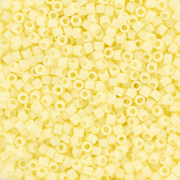 Miyuki Delica 11/0 DB1491 - Opaque Dyed Butter Cream - imagine 2