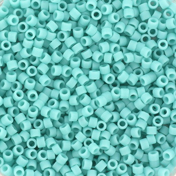 Miyuki Delica 11/0 DB1586 - Opaque Matte Sea Opal - imagine 2