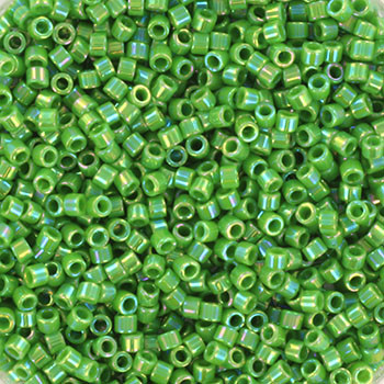 Miyuki Delica 11/0 DB0163 - Opaque AB Green - imagine 2