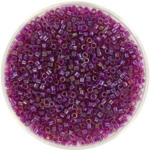 Miyuki Delica 11/0 DB1747 - Fuchsia Lined AB Amethyst