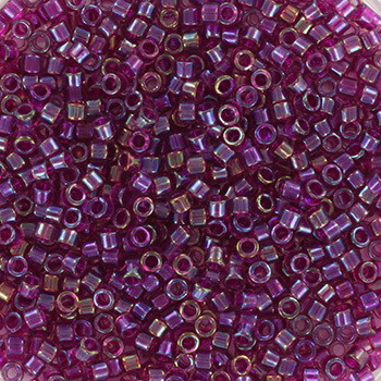 Miyuki Delica 11/0 DB1747 - Fuchsia Lined AB Amethyst - imagine 2